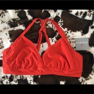 NWT Orange Athleta Bikini Top-38dd